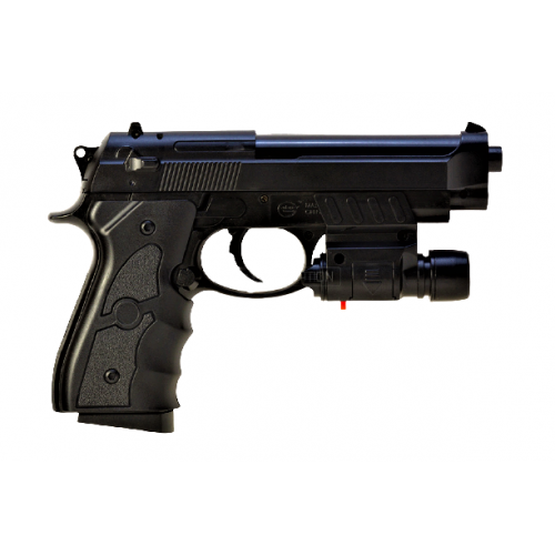 

G052BL Страйкбольный пистолет Galaxy Beretta 92 с лазерным прицелом пластиковый