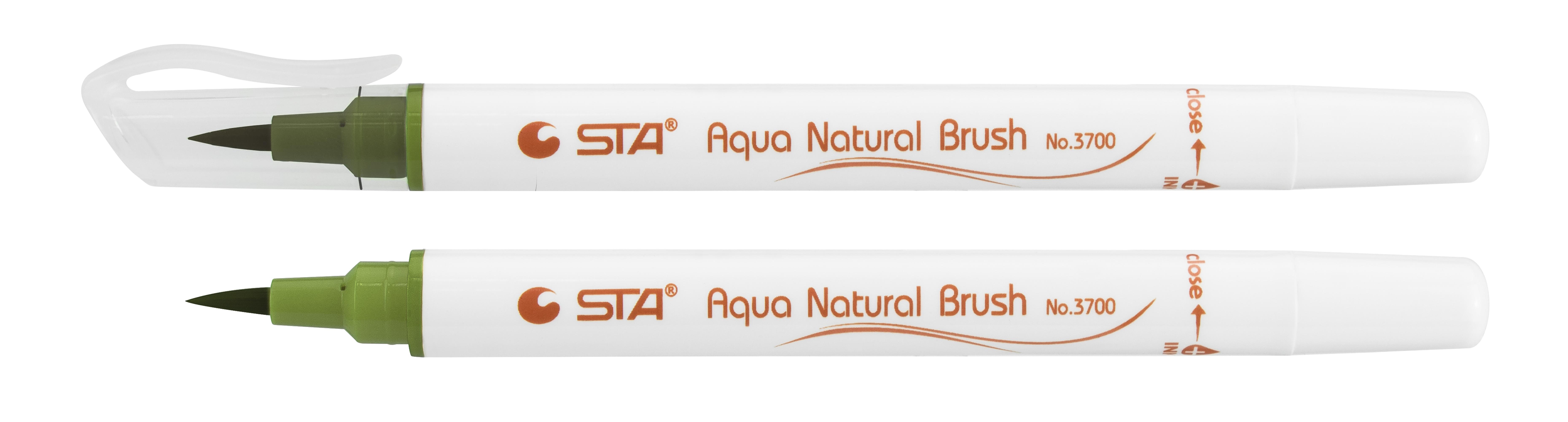 

Маркер-кисть акварельный STA 3700 Aqua Natural Brush 3700 зеленый оливковый 10 шт (STA3700-37)