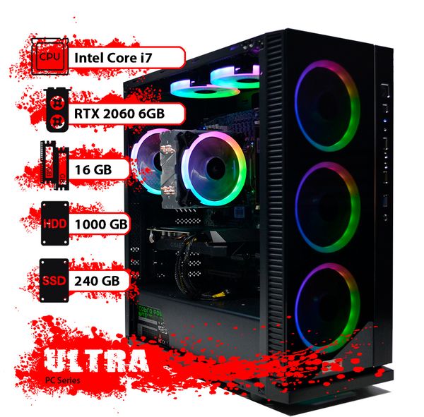 

Игровой компьютер GamePC Ultra #36 Core i7 10700F/16 GB/HDD 1 TB/SSD 240 GB/GeForce RTX 2060 6GB