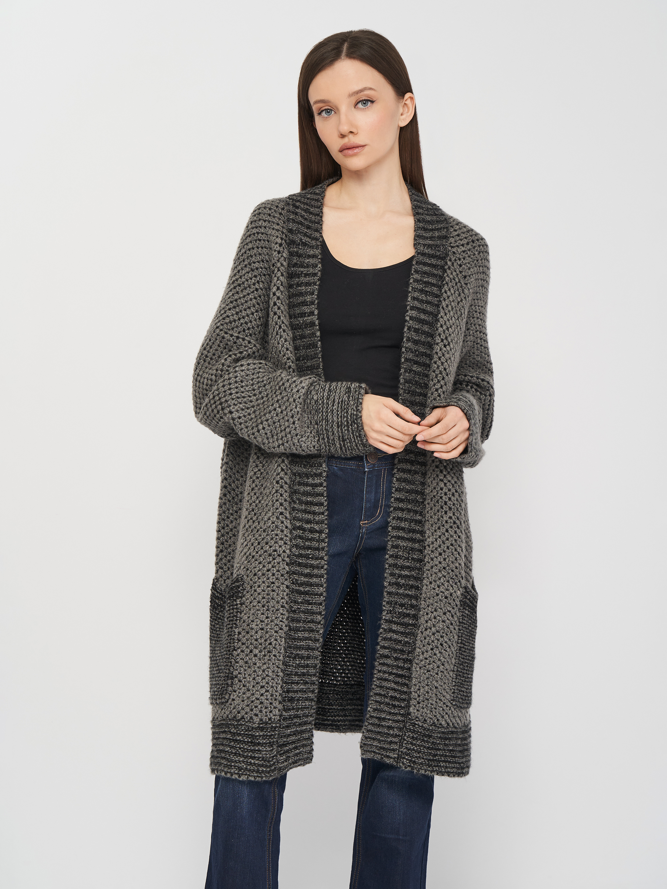 

Кардиган Tom Tailor tm03300281 XXL Темно-серый