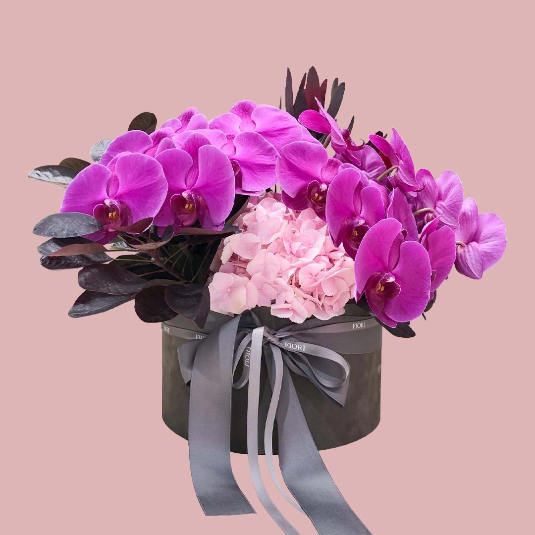 

Букет из свежих цветов Te Amo FIORI в коробке