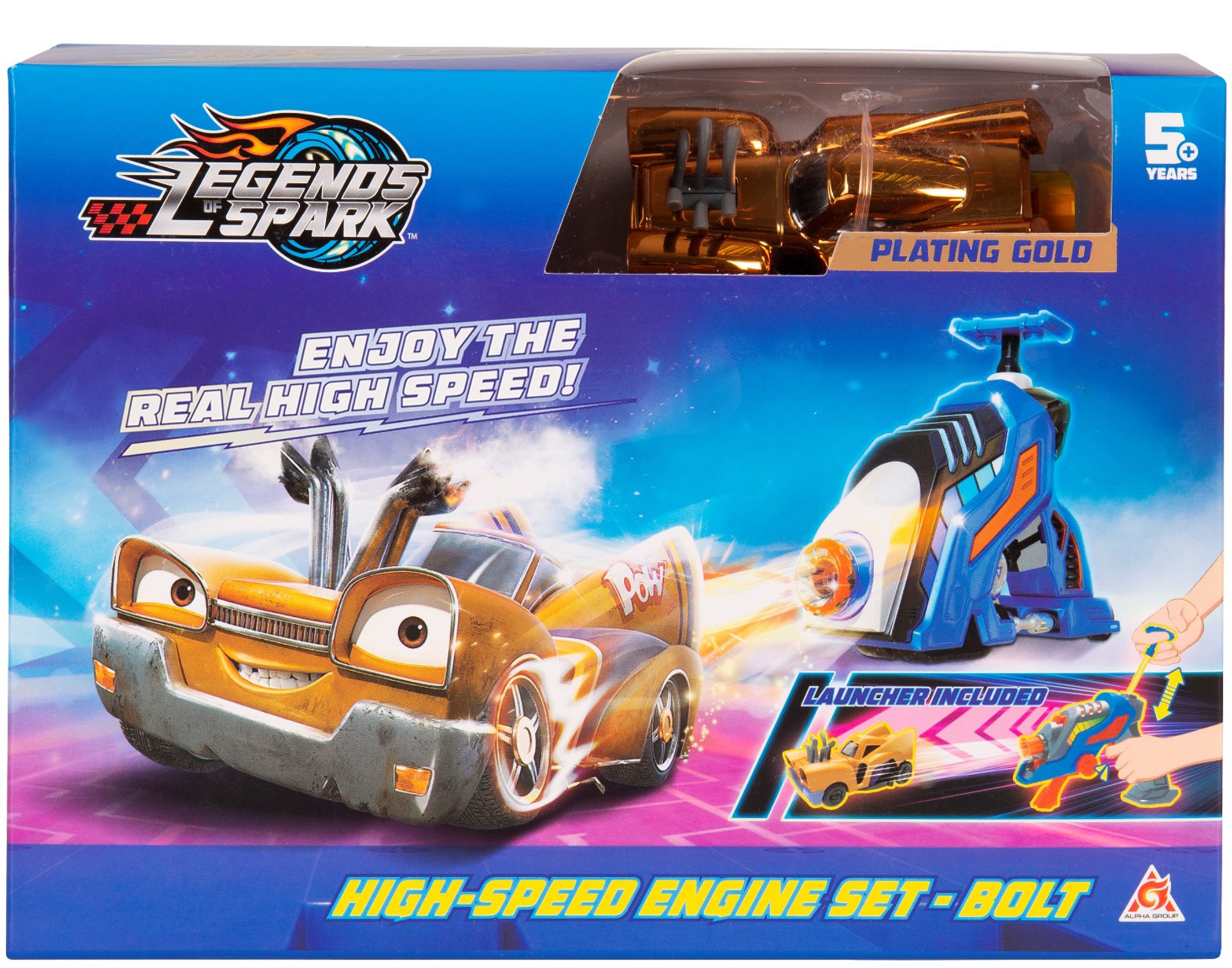 

Игровой набор Legends of Spark Инерционная машинка Болт и бластер (6911400406252)