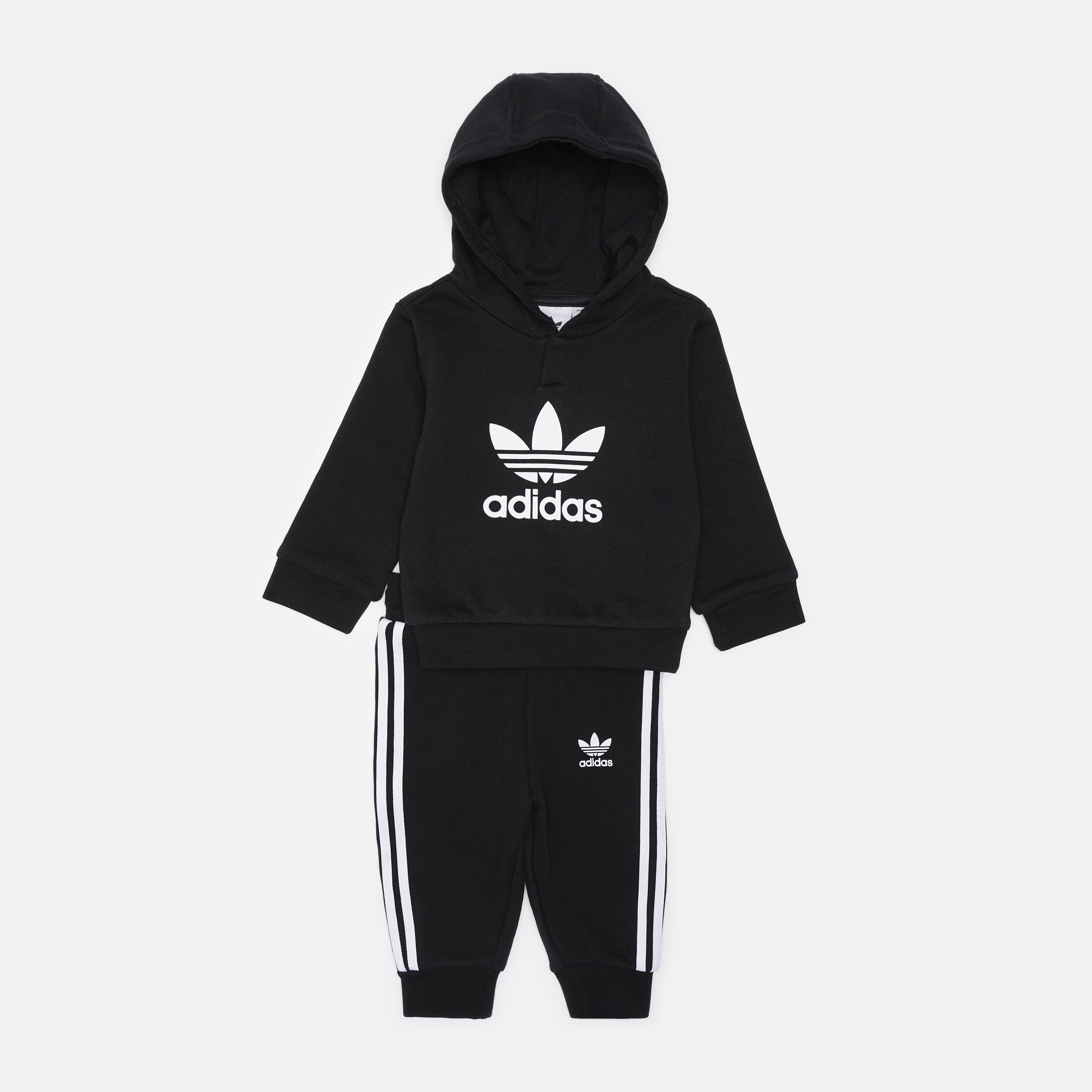 

Спортивный костюм детский Adidas Hoodie Set H25218 80 см Black/White (4064054464979)