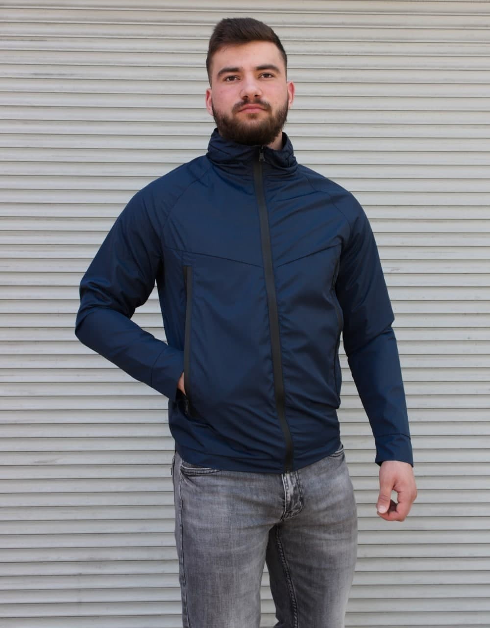 

Ветровка R.A. Windbreaker Navy Blue  тёмно-синяя 2013, Ветровка R.A. Windbreaker Navy Blue XL тёмно-синяя 2013-XL