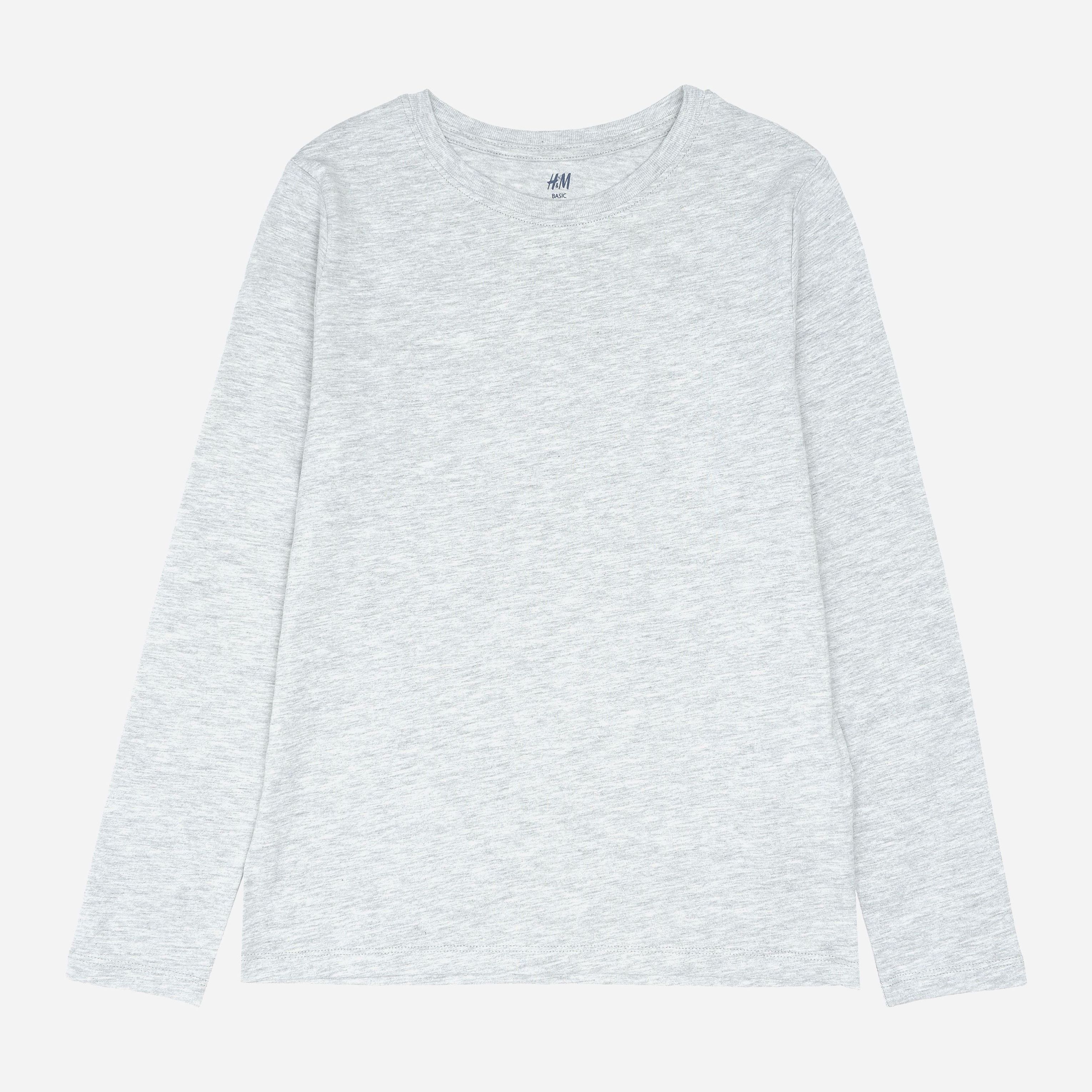 

Футболка с длинными рукавами H&M 7503569 134-140 см Серая