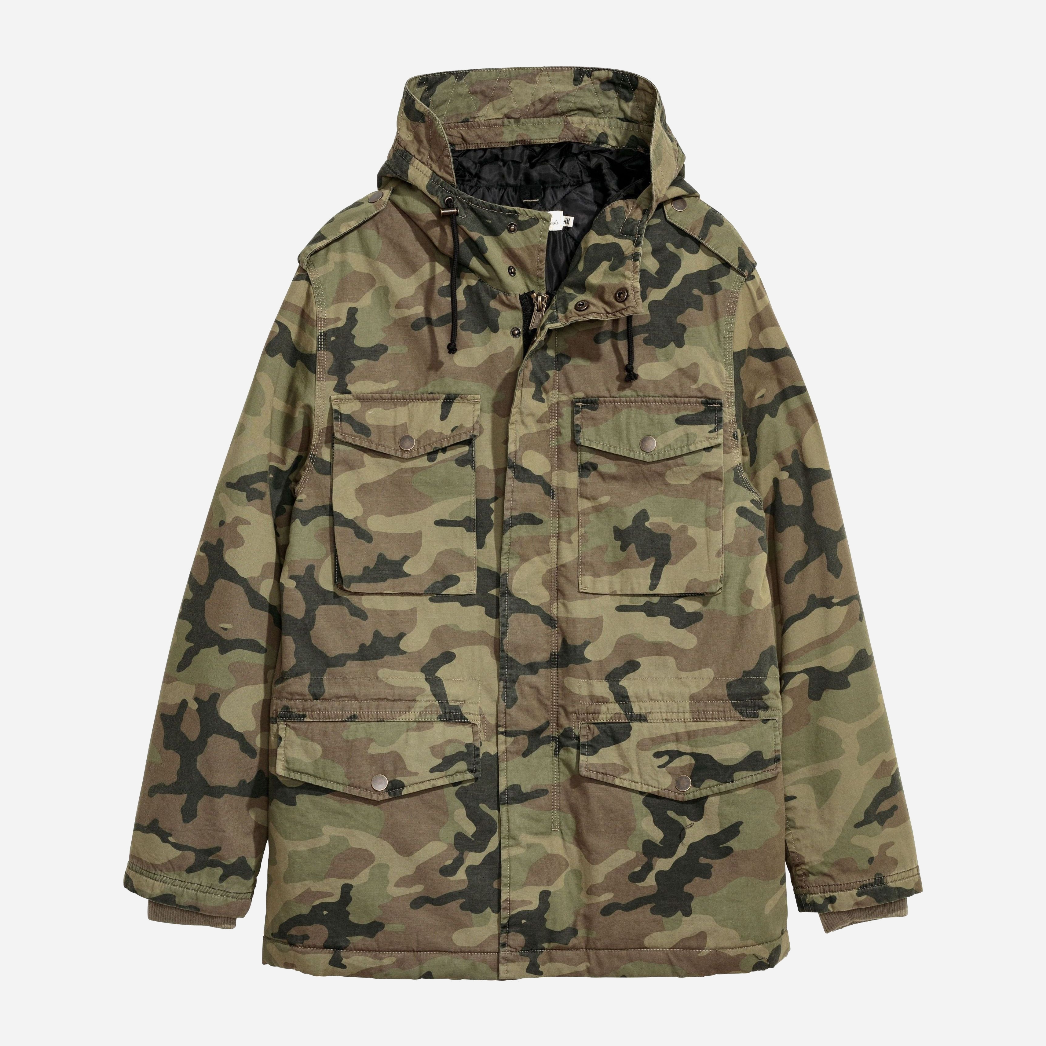 

Парка H&M 0559778-7  Хаки, Парка H&M 0559778-7 S Хаки