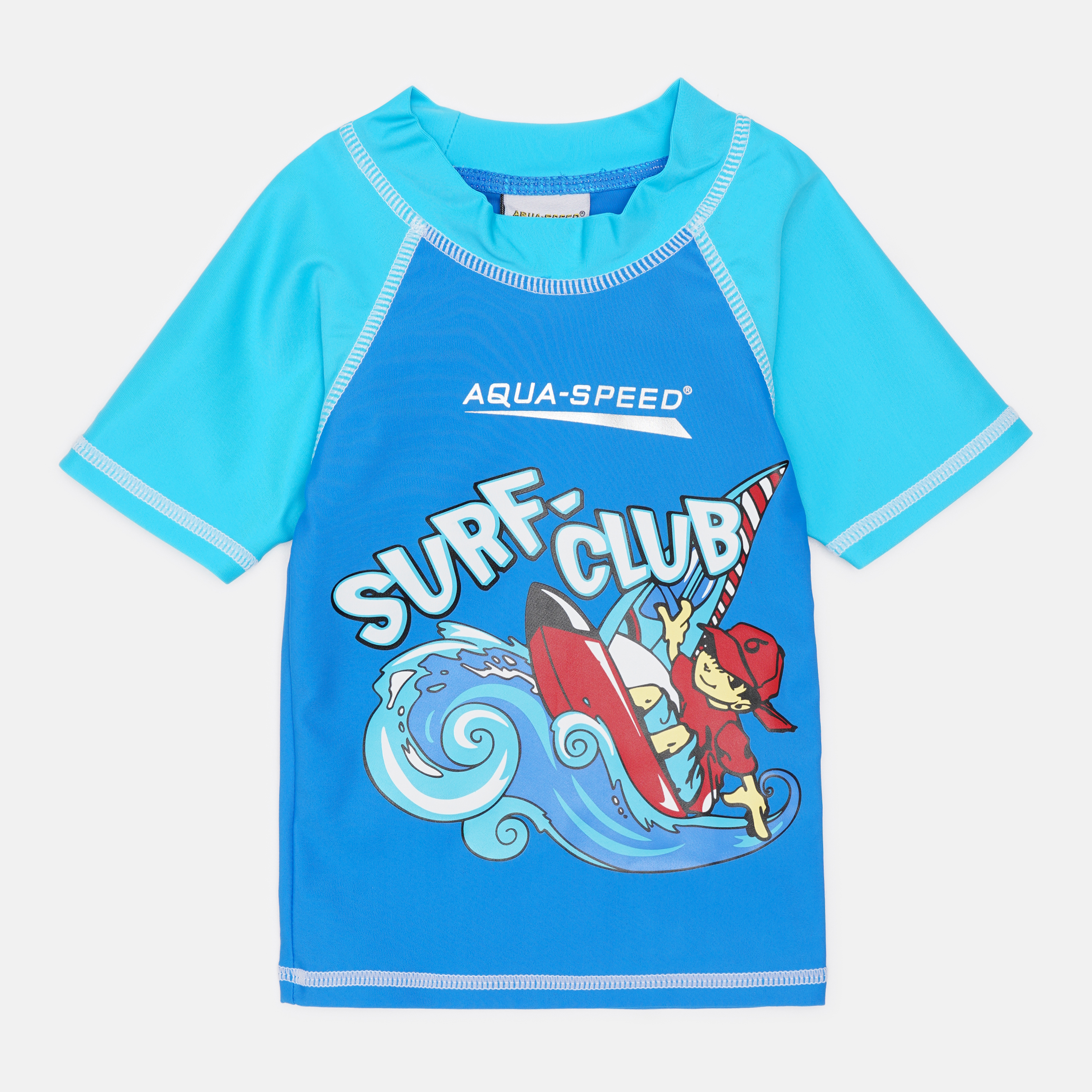 

Футболка для плаванья Aqua Speed SURF-CLUB T-SHIRT 2031 383-02 128 см Синий/Голубой