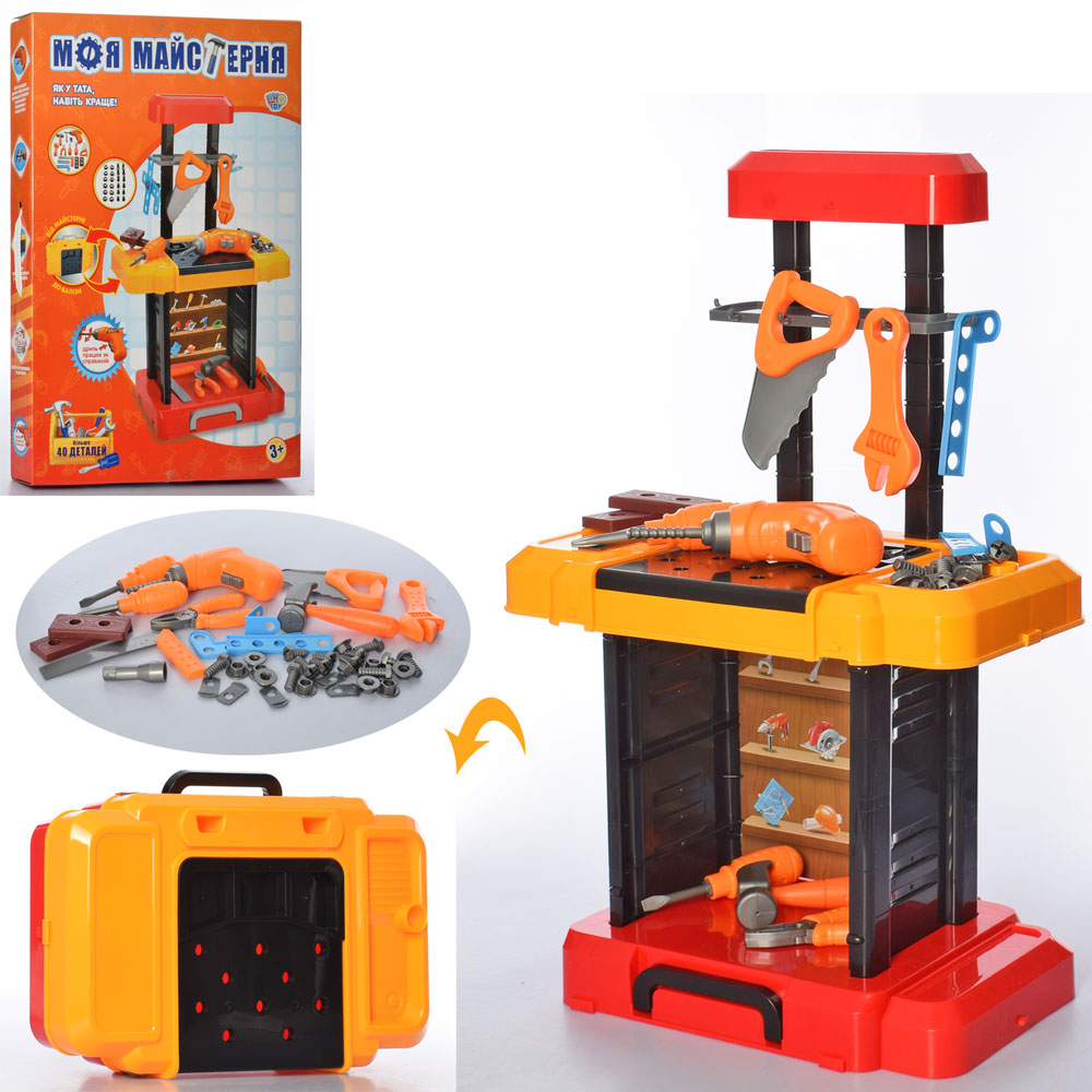 

Набор инструментов Limo toys (верстак, дрель,отвертка, молот, пилка) (M5528)