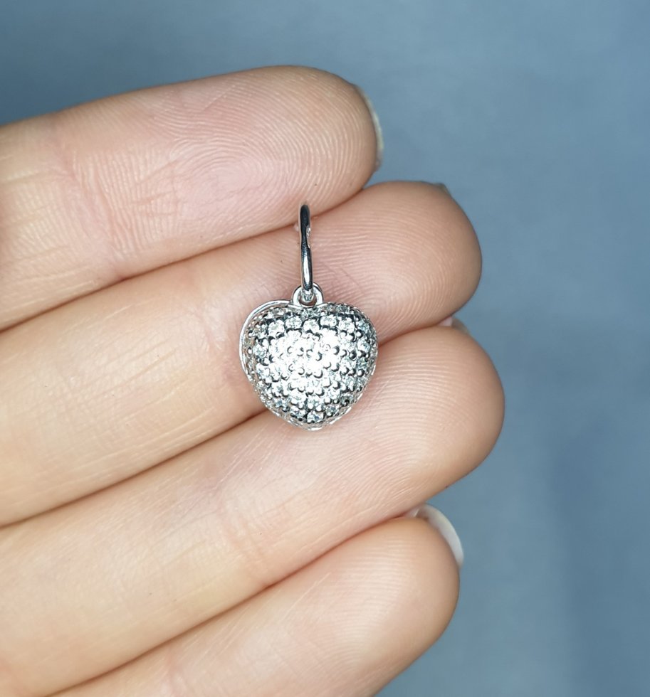 

Кулон серебряный "Сердце с жемчужиной" 2,3 г