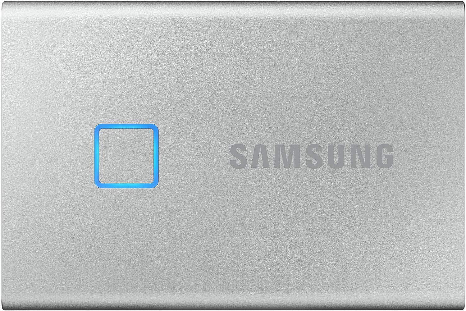 Акція на Samsung Portable SSD T7 TOUCH 2TB USB 3.2 Type-C (MU-PC2T0S/WW) External Silver від Rozetka UA