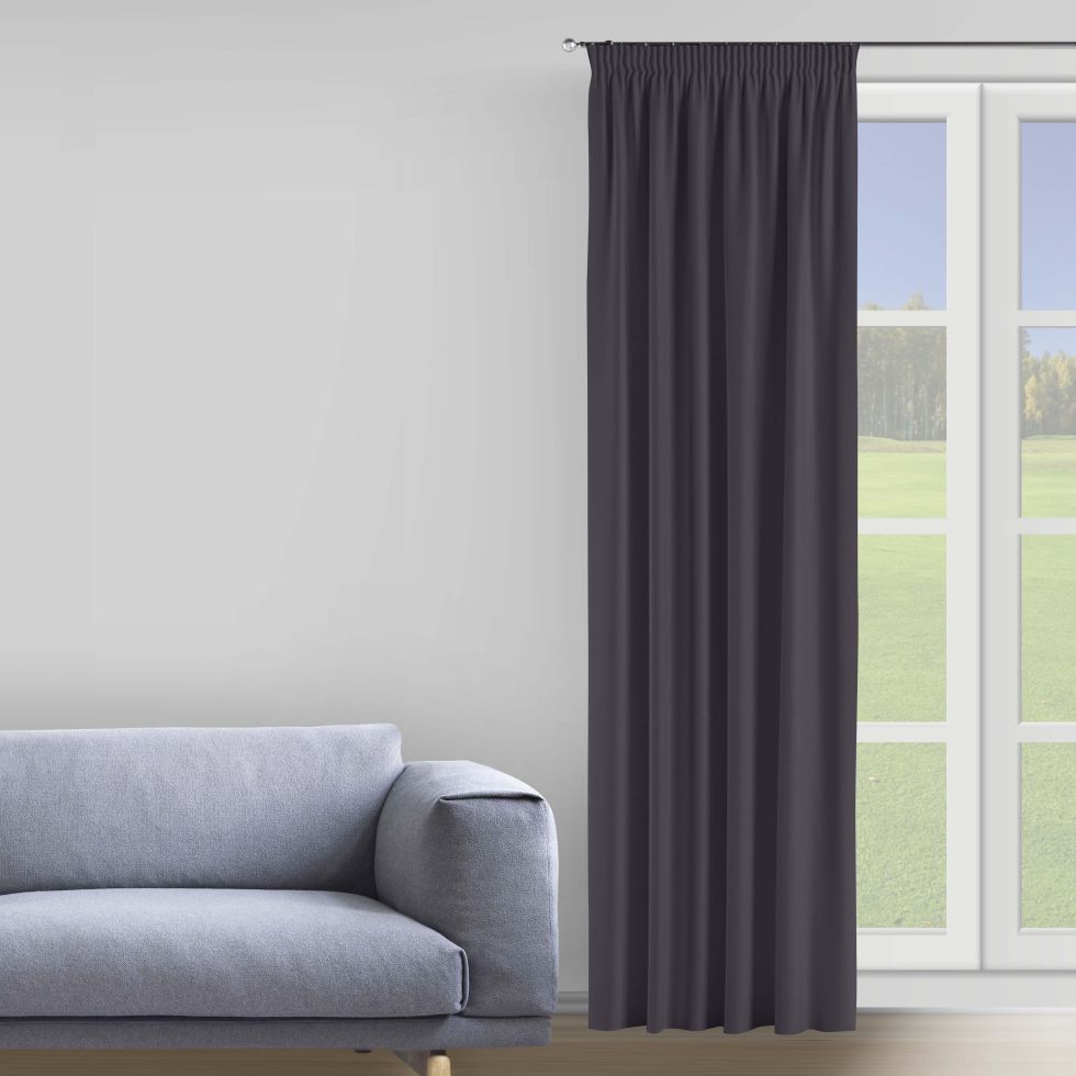 

Штора Decorator 300х275 коричневый бархат на тесьме B212