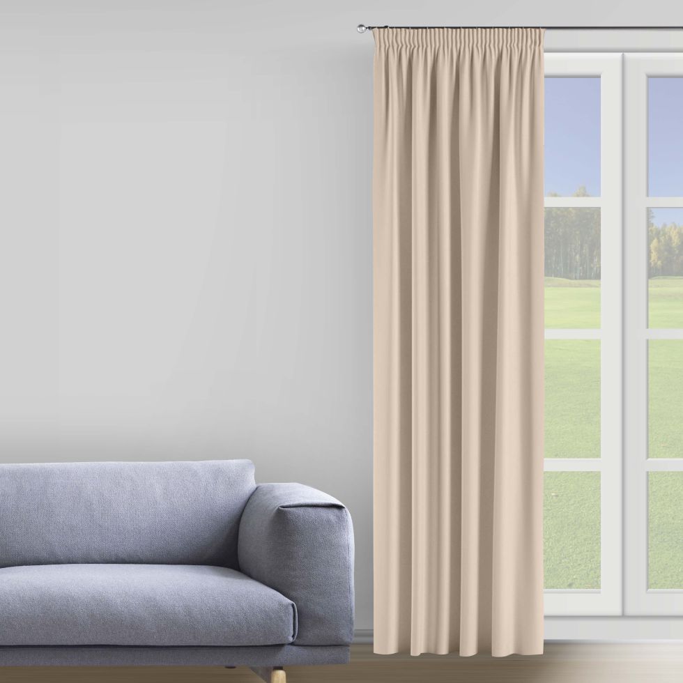 

Комплект штор Decorator 2 шт 250х275 светло-бежевый бархат на тесьме B203