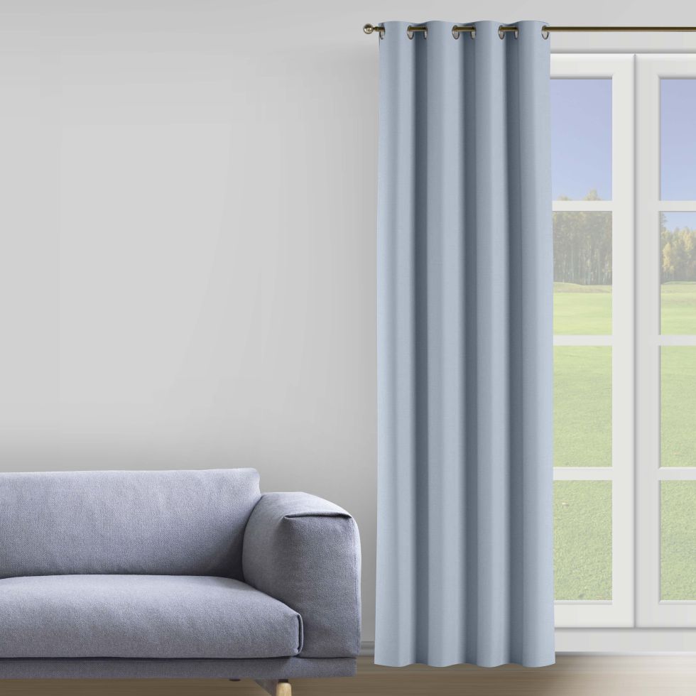 

Штора Decorator 300х258 серый бархат на люверсах B237