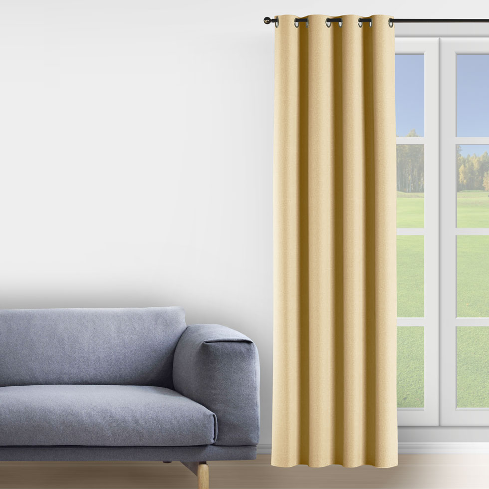

Штора Decorator 300х258 светло-бежевый блэкаут на люверсах FD03