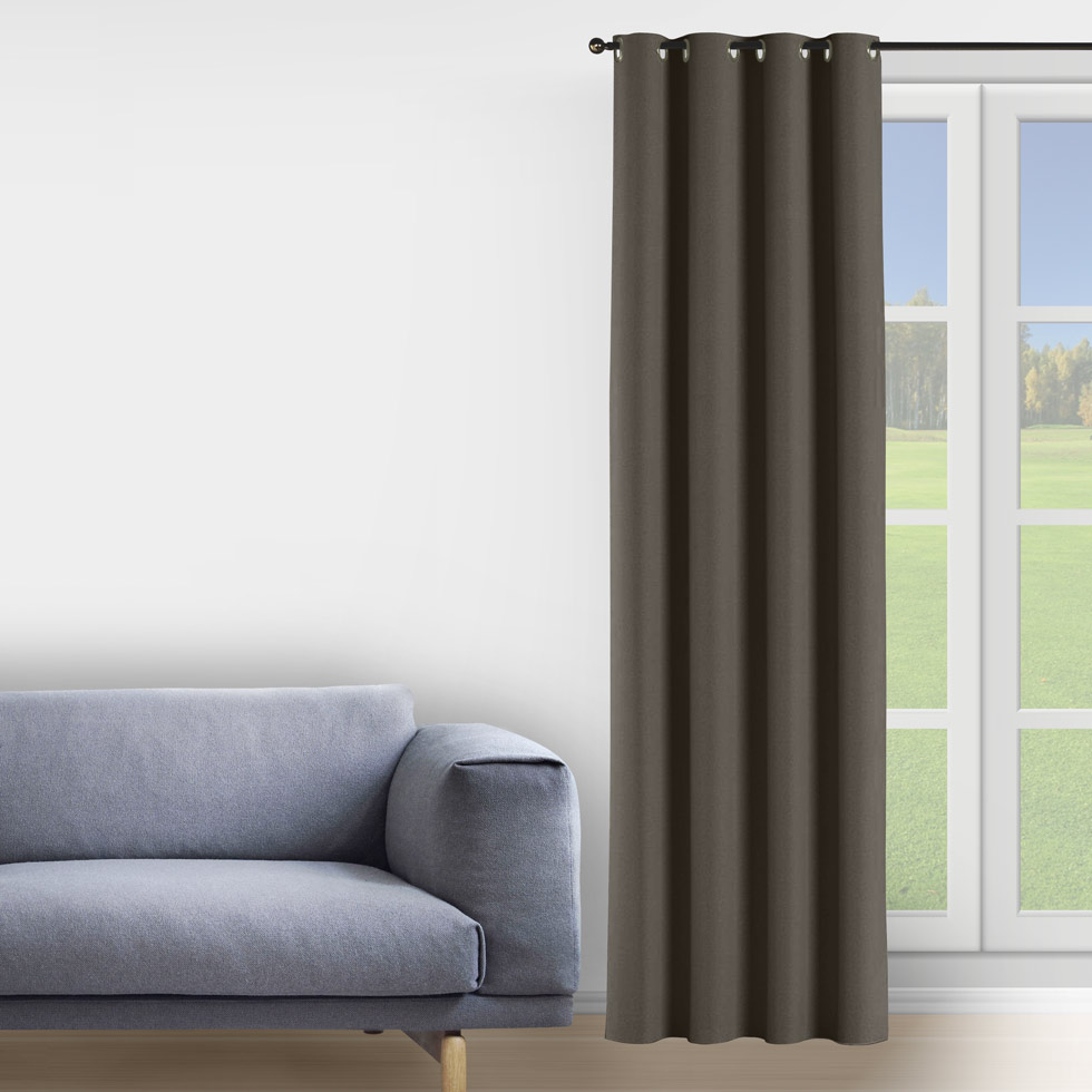 

Комплект штор Decorator 2 шт 250х258 коричневый блэкаут на люверсах FD13