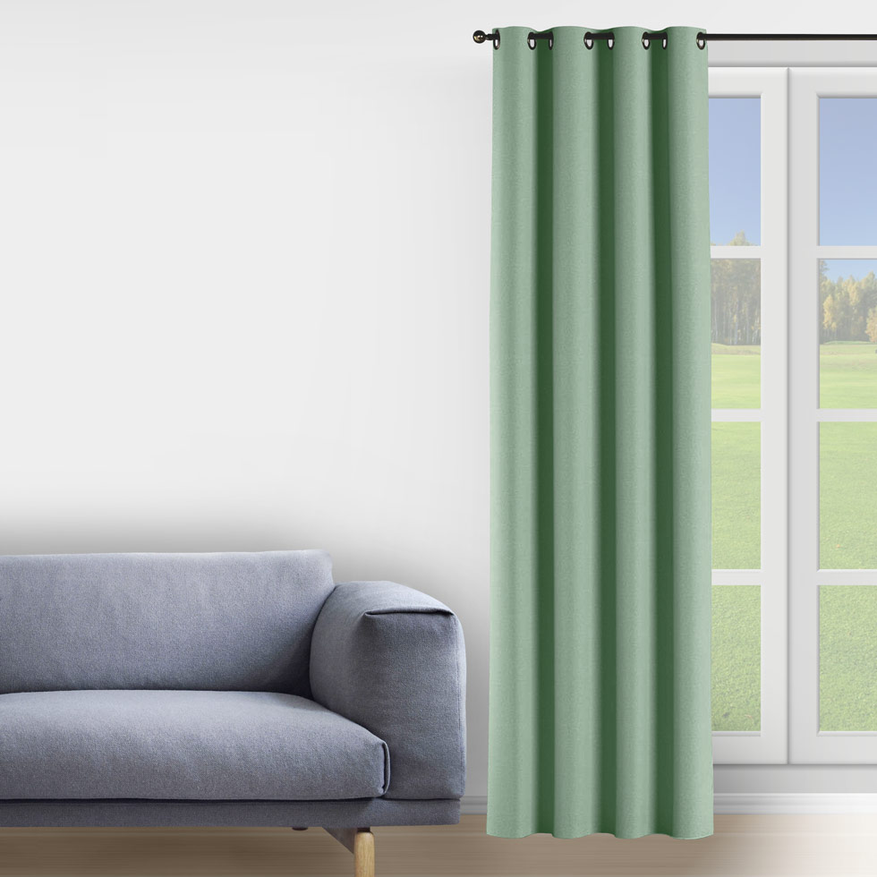 

Комплект штор Decorator 2 шт 150х258 мятный блэкаут на люверсах FD08