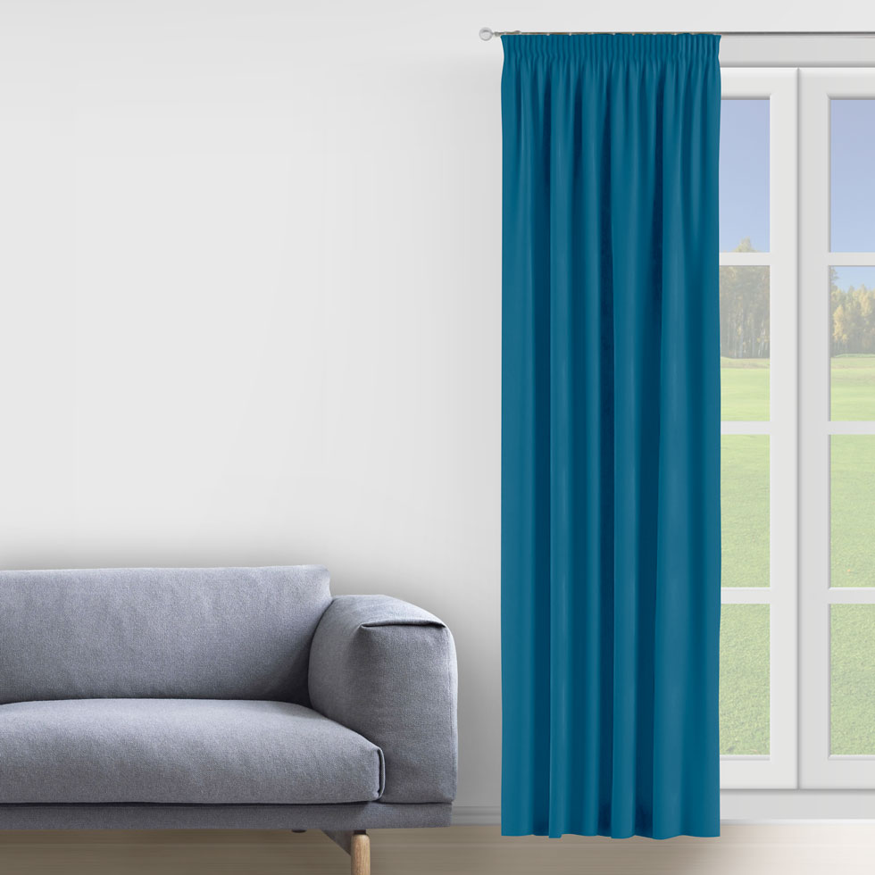 

Комплект штор Decorator 2 шт 200х275 электрик микровелюр на тесьме D063