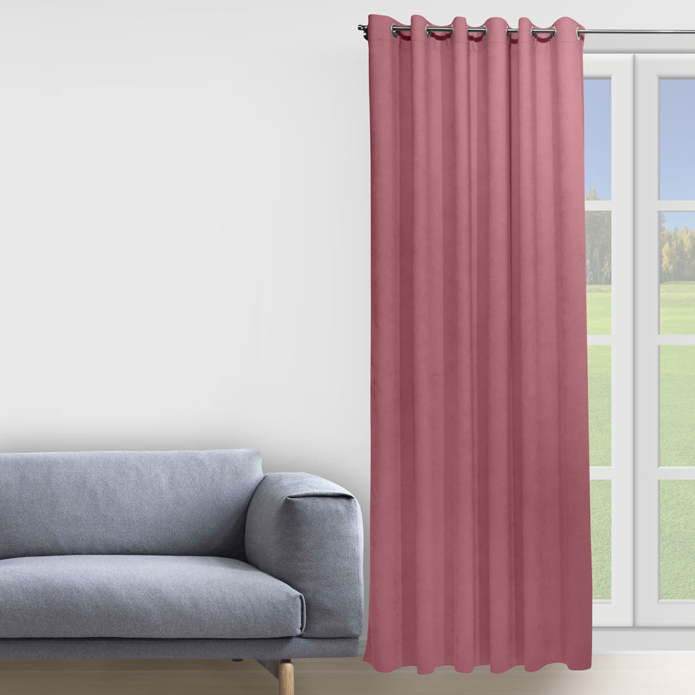 

Штора Decorator 150х258 сиреневый микровелюр на люверсах D005
