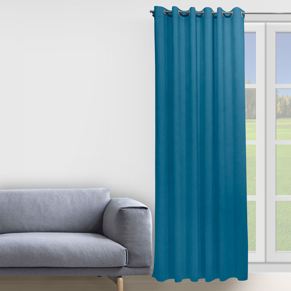 

Штора Decorator 150х258 электрик микровелюр на люверсах D063