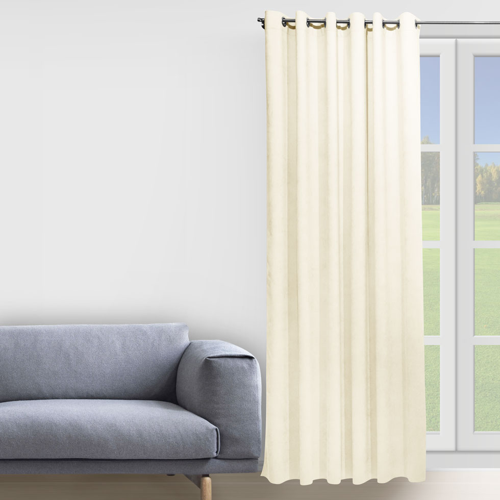 

Комплект штор Decorator 2 шт 250х258 молочный микровелюр на люверсах D002