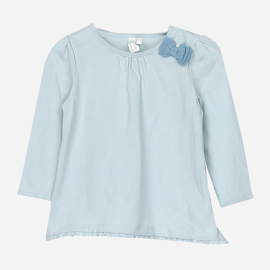 

Футболка с длинными рукавами H&M 3164582 80 см Бирюзовая