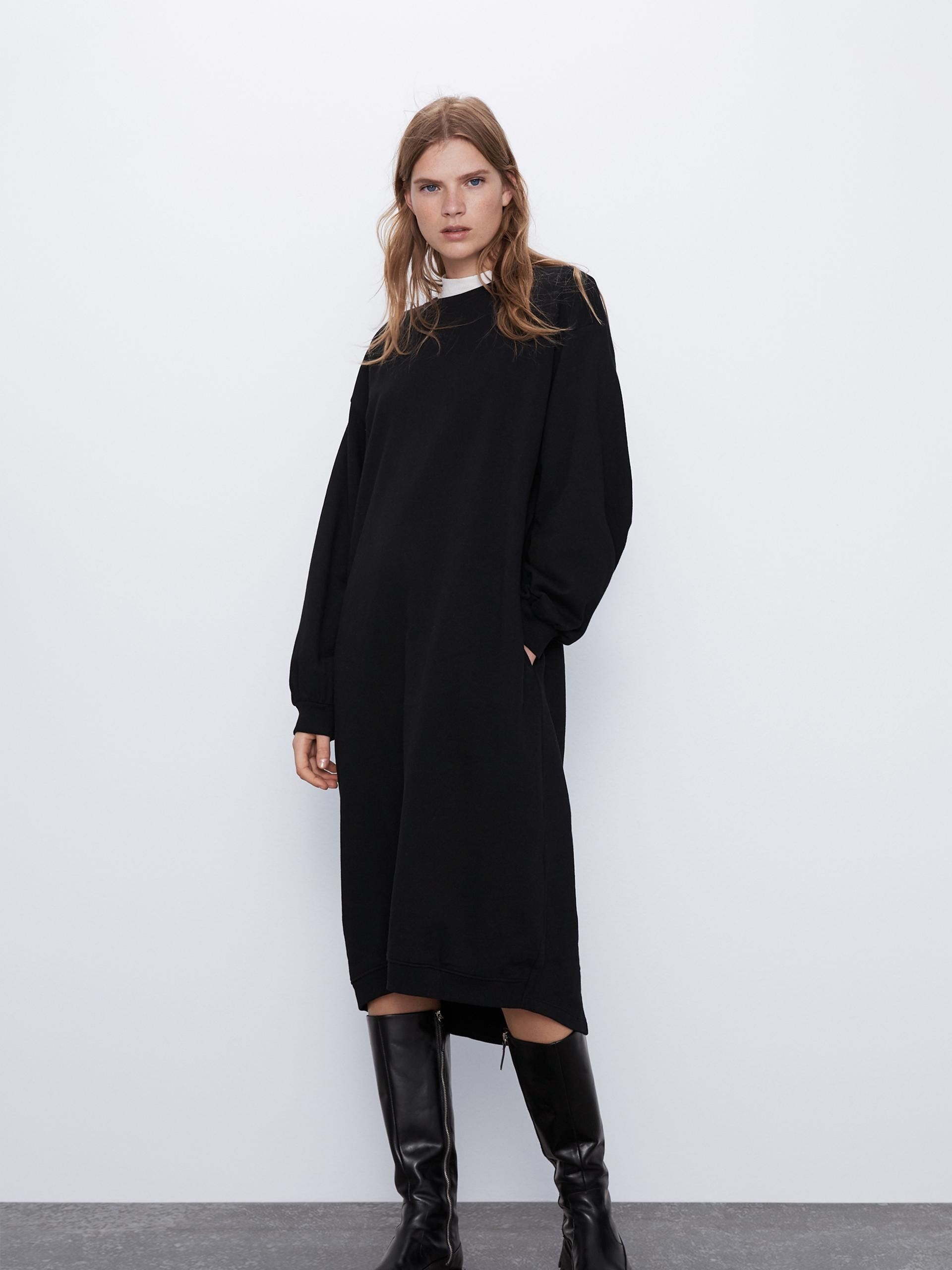 

Платье Zara 0962-328-800  Черное, Платье Zara 0962-328-800 S Черное