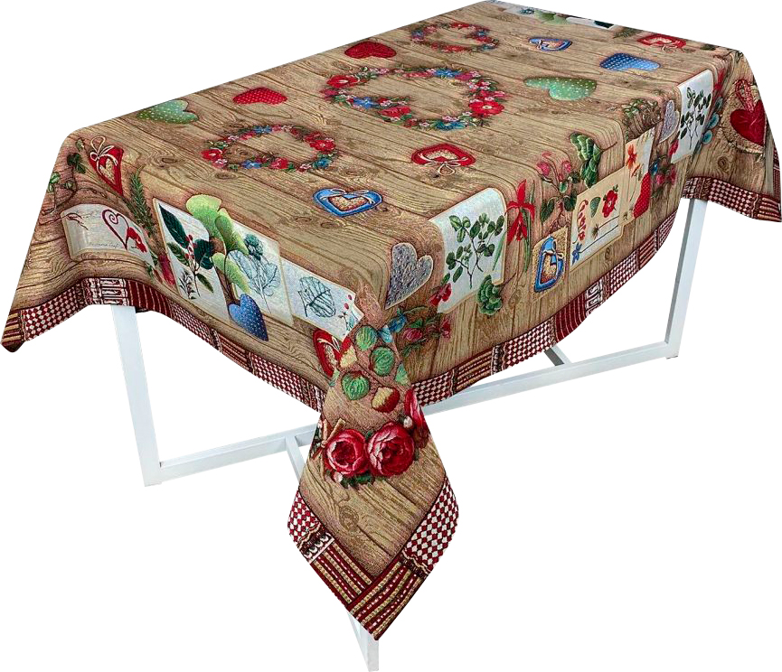 

Скатерть на стол Прованс Wooden 140 х 134 см