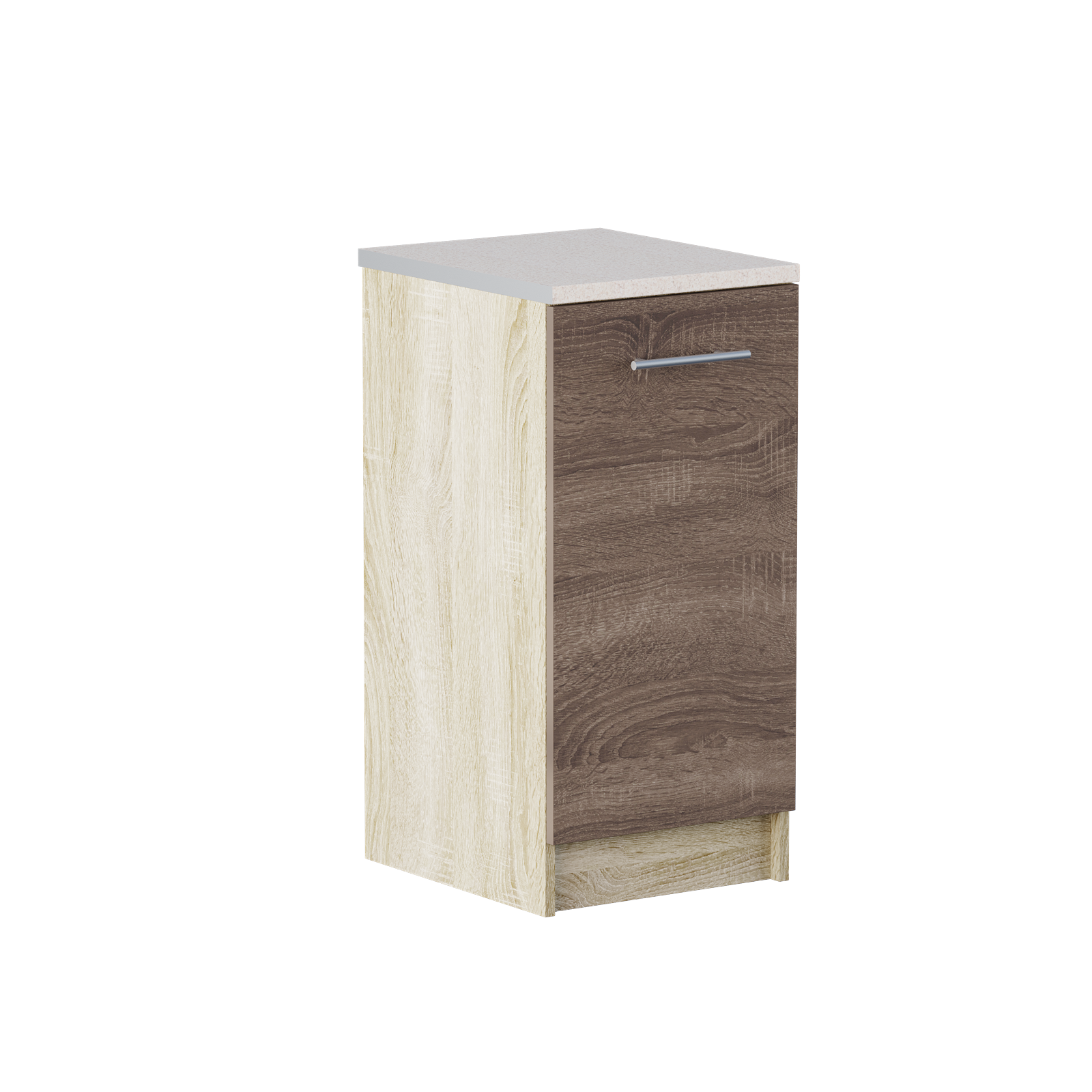 

Кухонный модуль со столешницей Эверест Эко Низ 400 40х46х85 см Комби Дуб Сонома Трюфель