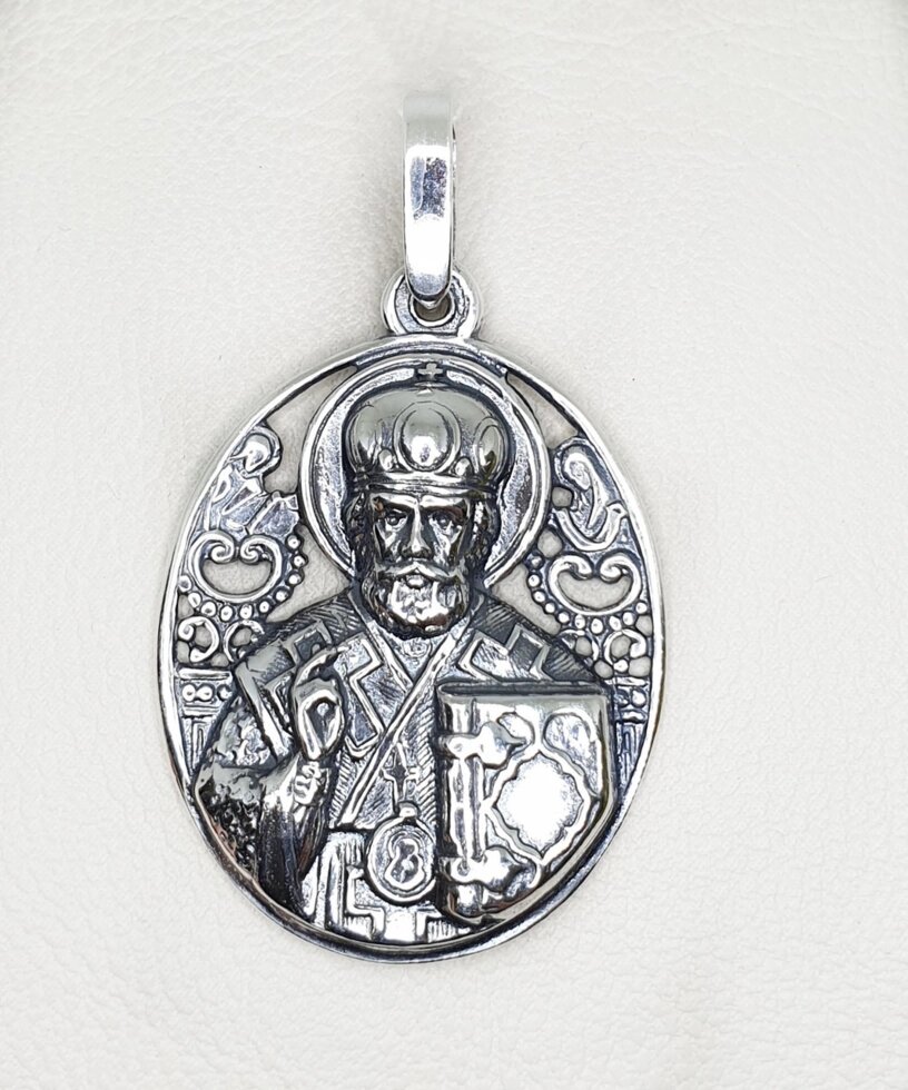 

Православная ладанка серебряная "Святой Николай" 5,10 г