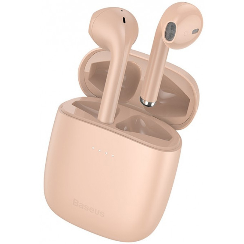 

Наушники гарнитура вкладыши Bluetooth v 5.0 Baseus W04 Pro Pink