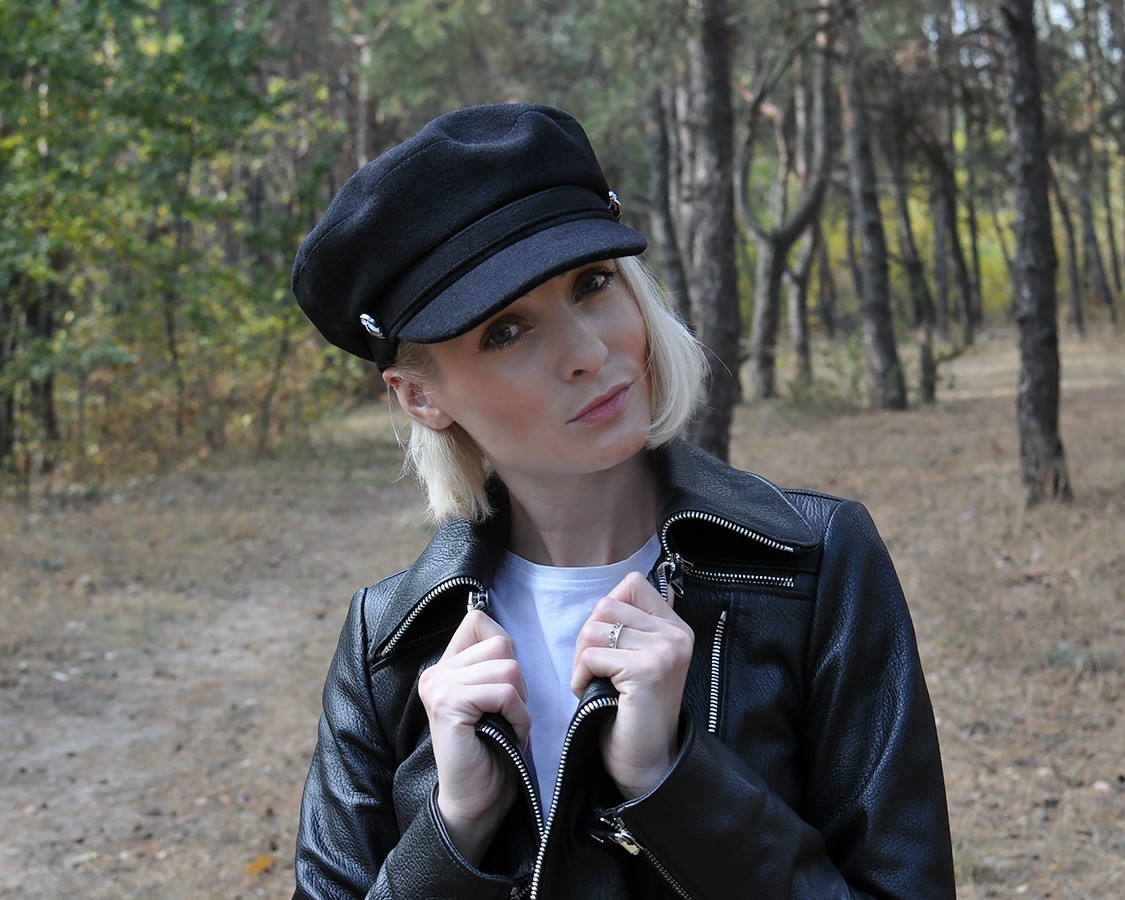 

Кепи женская CR-20180-BLK  черная, Кепи женская CR-20180-BLK one size черная