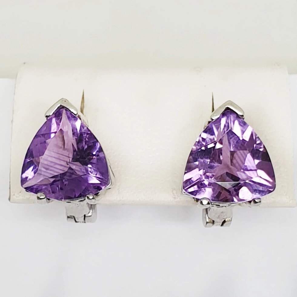 

Сережки серебряные с аметистом 4,94 г