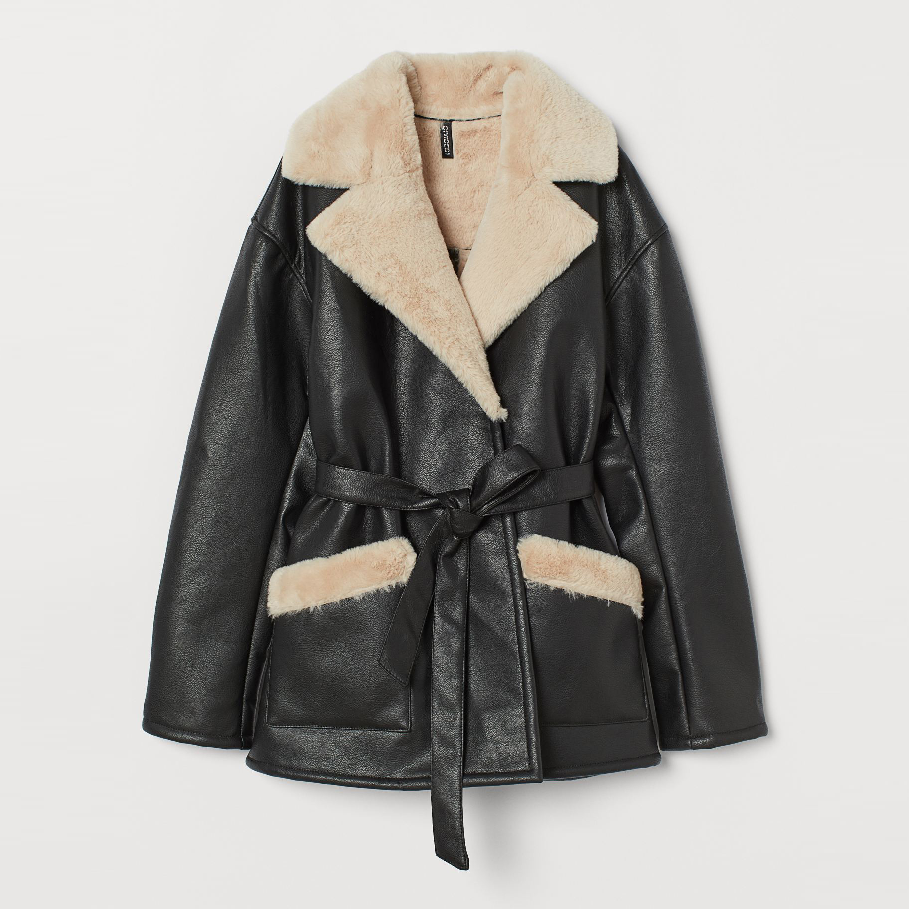 

Дубленка H& 8709900abr  Черная, Дубленка H&M 8709900abr M Черная