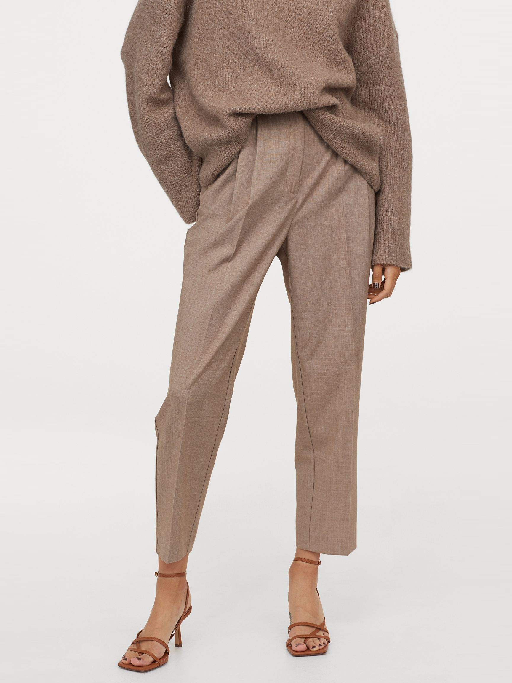 

Брюки H&M 9097212dm  Бежевые меланж, Брюки H&M 9097212dm 40 Бежевые меланж