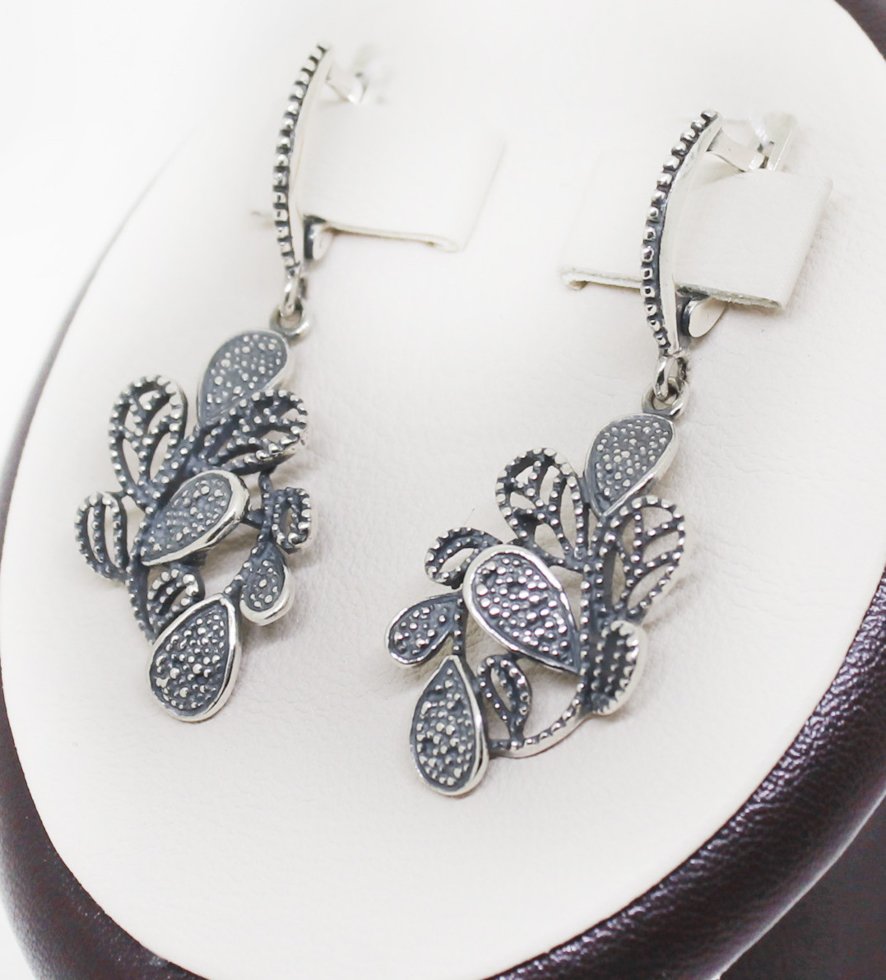 

Сережки серебряные "Азалия" 8,12 г