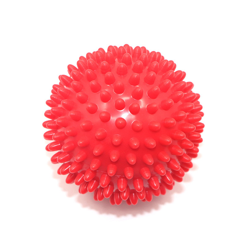 Мяч для массажа c шипами шипованый мячик Dobetters PVC 9 см Red (F_4753 ...