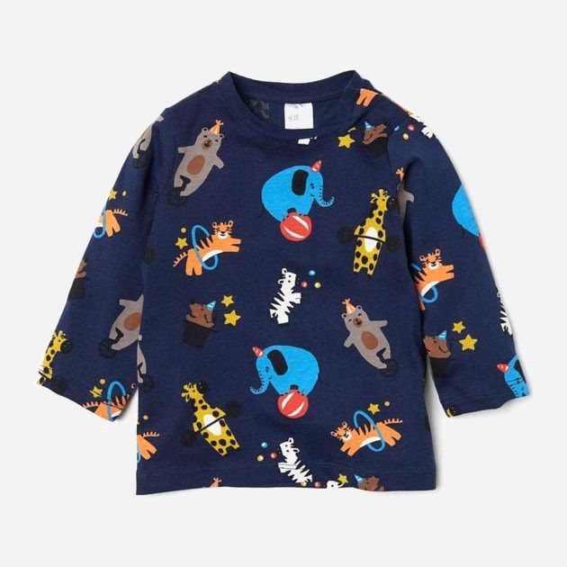 

Футболка с длинными рукавами H&M HOM91028 80 см Синий/Комбинированный