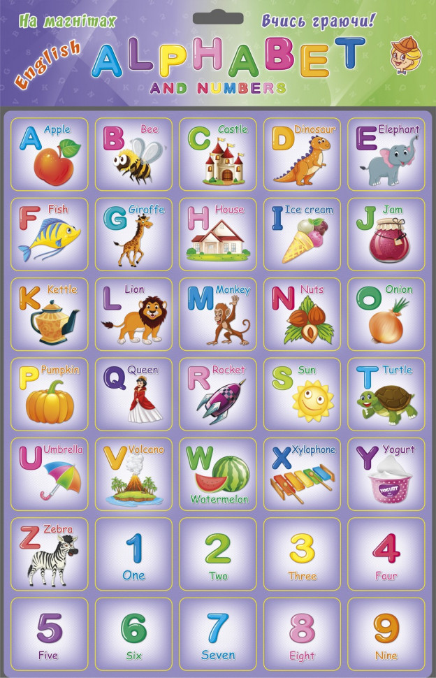 

Плакат обучающий Artos Games "Alphabet (англ. азбука)" (1168ATS)
