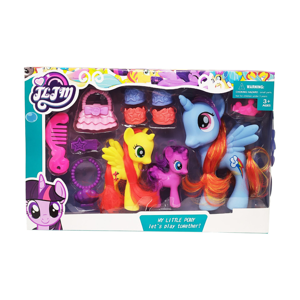 

Единорог игрушка Bambi с крыльями и аксессуарами (Синий) (XQ9925A(Blue))