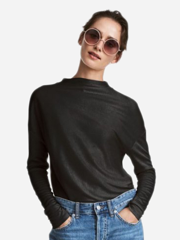 

Лонгслив H&M 4200754  Черный, Лонгслив H&M 4200754 36 Черный