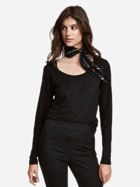 

Лонгслив H&M XAZ088923ESLX  Черный, Лонгслив H&M XAZ088923ESLX L Черный