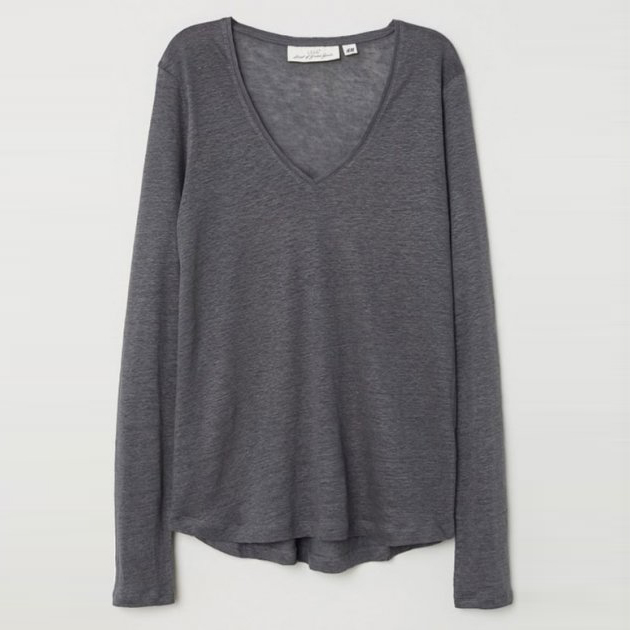 

Лонгслив H& 6011287  Темно-серый, Лонгслив H&M 6011287 M Темно-серый