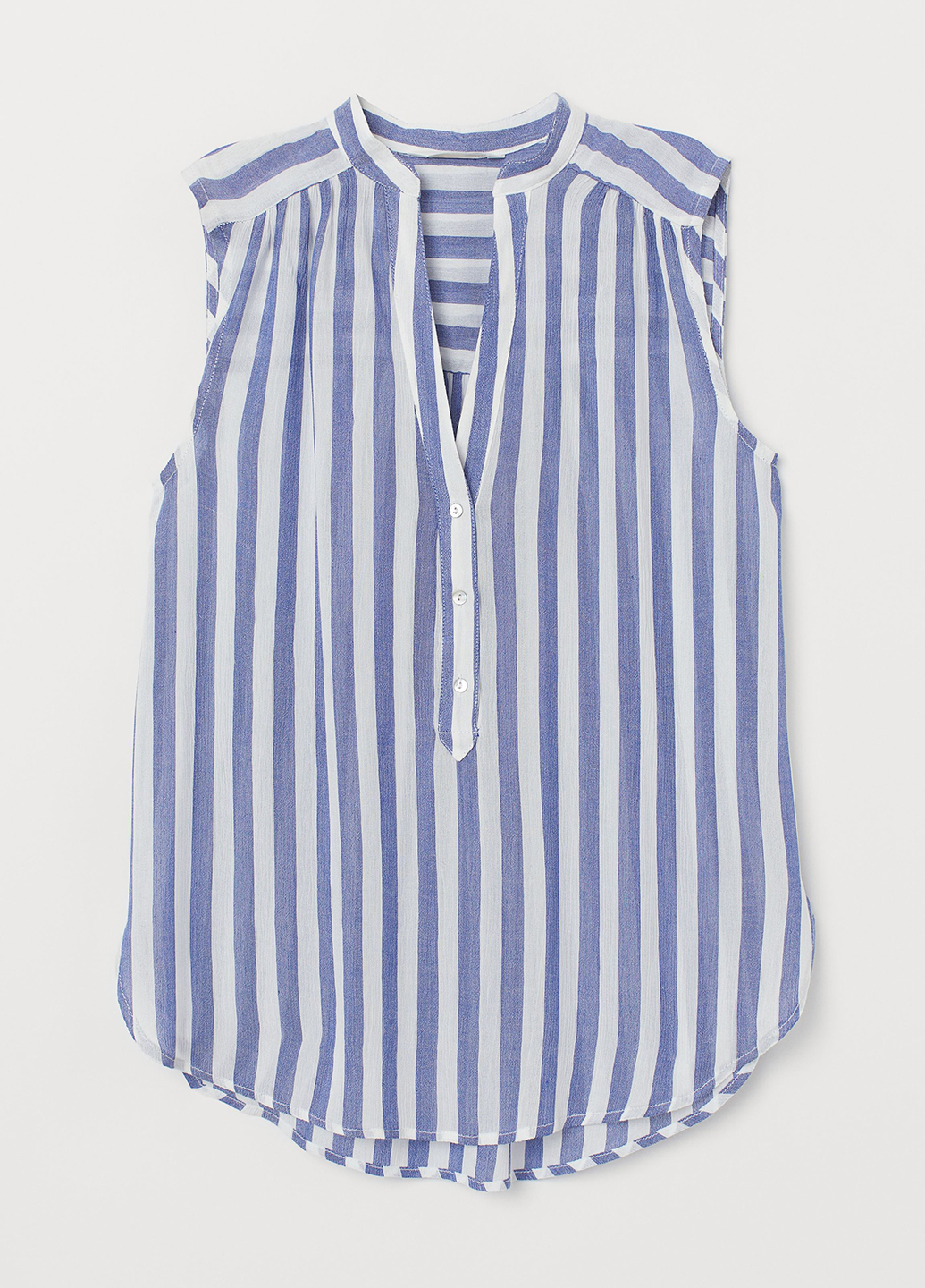 

Блузка H&M 32 Синий/Белая полоска 0743112