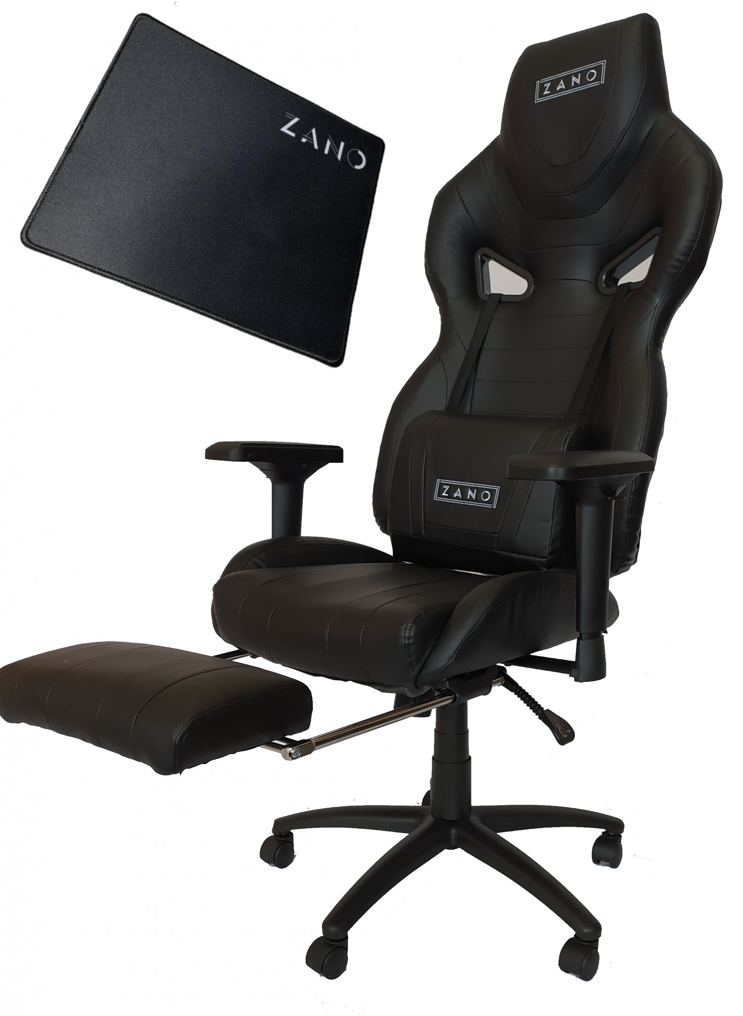 

Компьютерное геймерское кресло ZANO FALCOR BLACK + Коврик под мышку