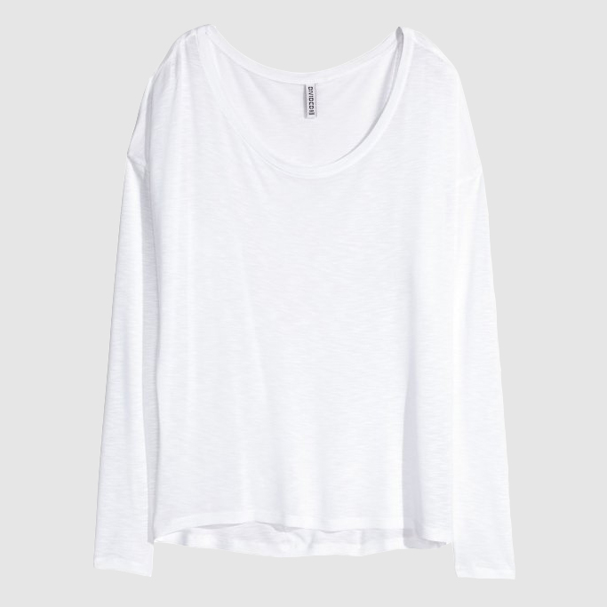 

Лонгслив H&M 3488706RP21  Белый, Лонгслив H&M 3488706RP21 S Белый