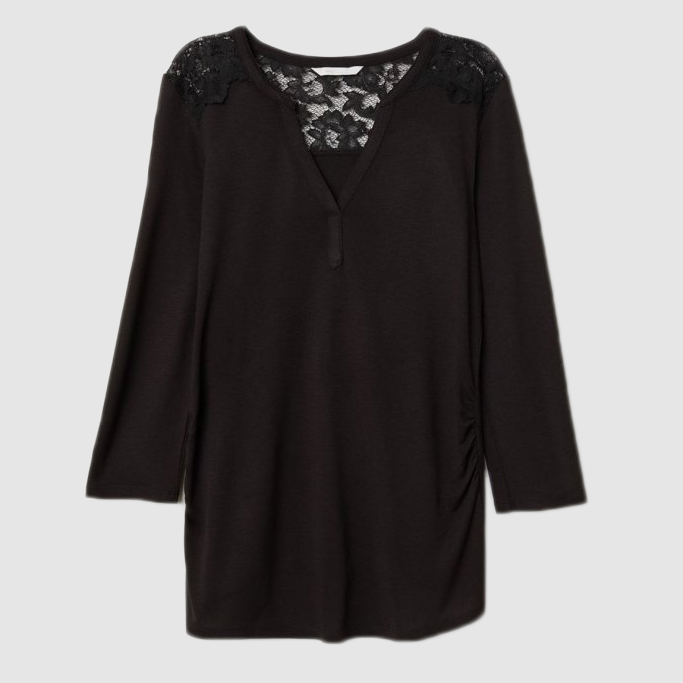 

Лонгслив H&M 0654353-8  Черный, Лонгслив H&M 0654353-8 S Черный