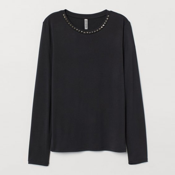 

Лонгслив H&M 6858279dm  Черный, Лонгслив H&M 6858279dm S Черный
