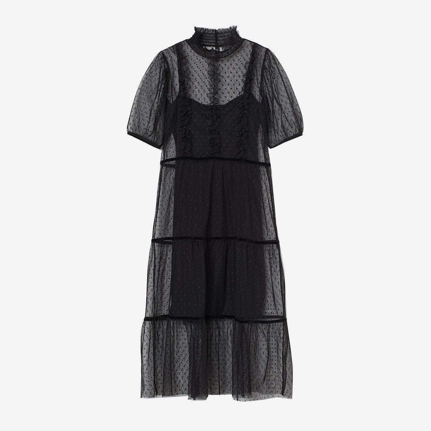 

Платье H&M 0949587_горошек  Черное, Платье H&M 0949587_горошек XXS Черное