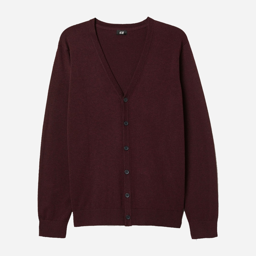 

Кардиган H&M 0663664_борд  Бордовый, Кардиган H&M 0663664_борд XS Бордовый