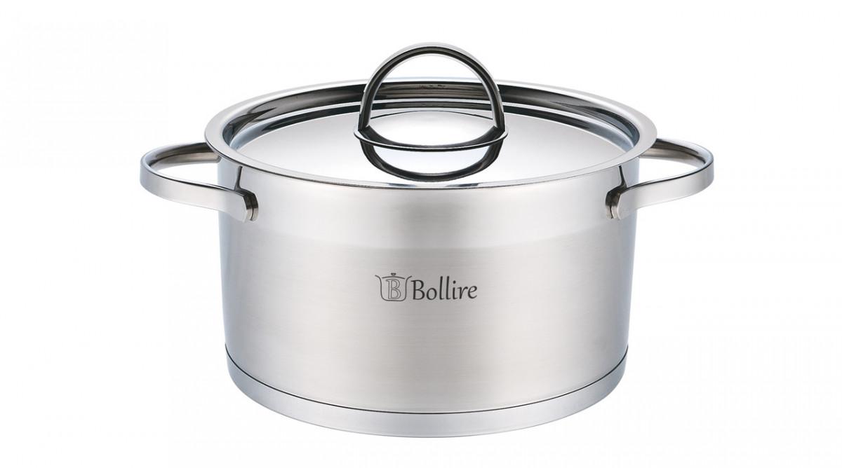 

Кастрюля с крышкой 2,3л 18*10,5 Bollire BR-2302